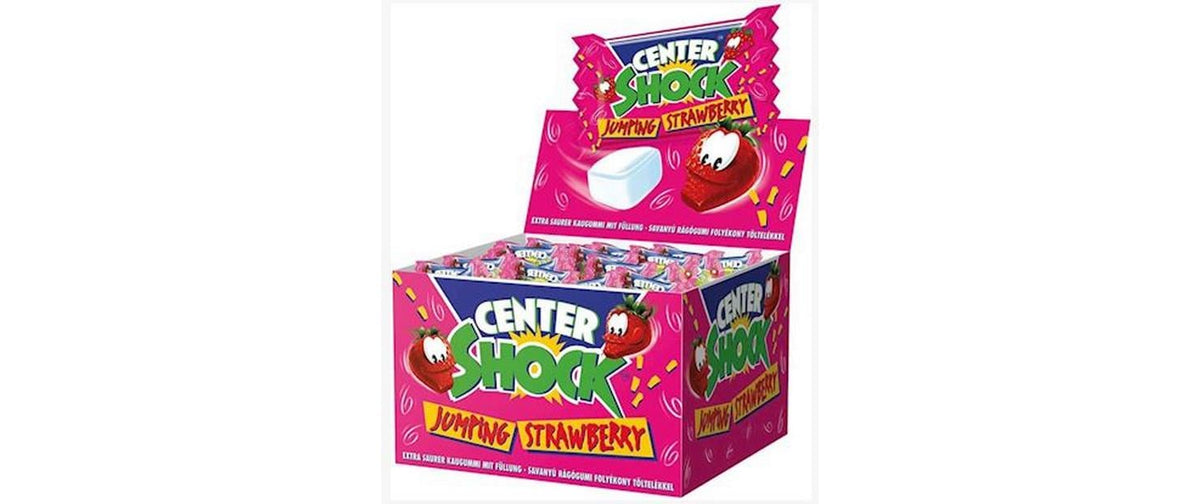 Center Shock Kaugummi – Erdbeere Pink – 400 g