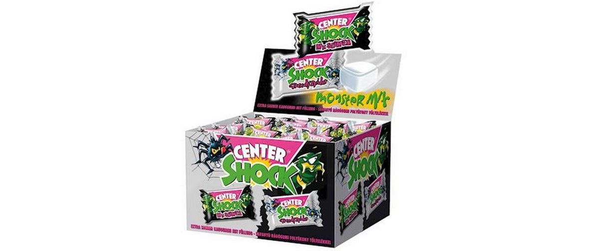 Center shock Monster Mix Kaugummi, glutenfrei – 100 × 4 g