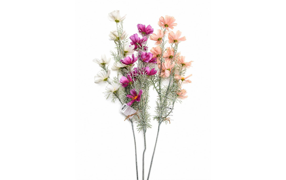 Chalet Kosmeen Blumenbouquet – Höhe 87 cm – Kunststoff & Textil, mehrfarbig