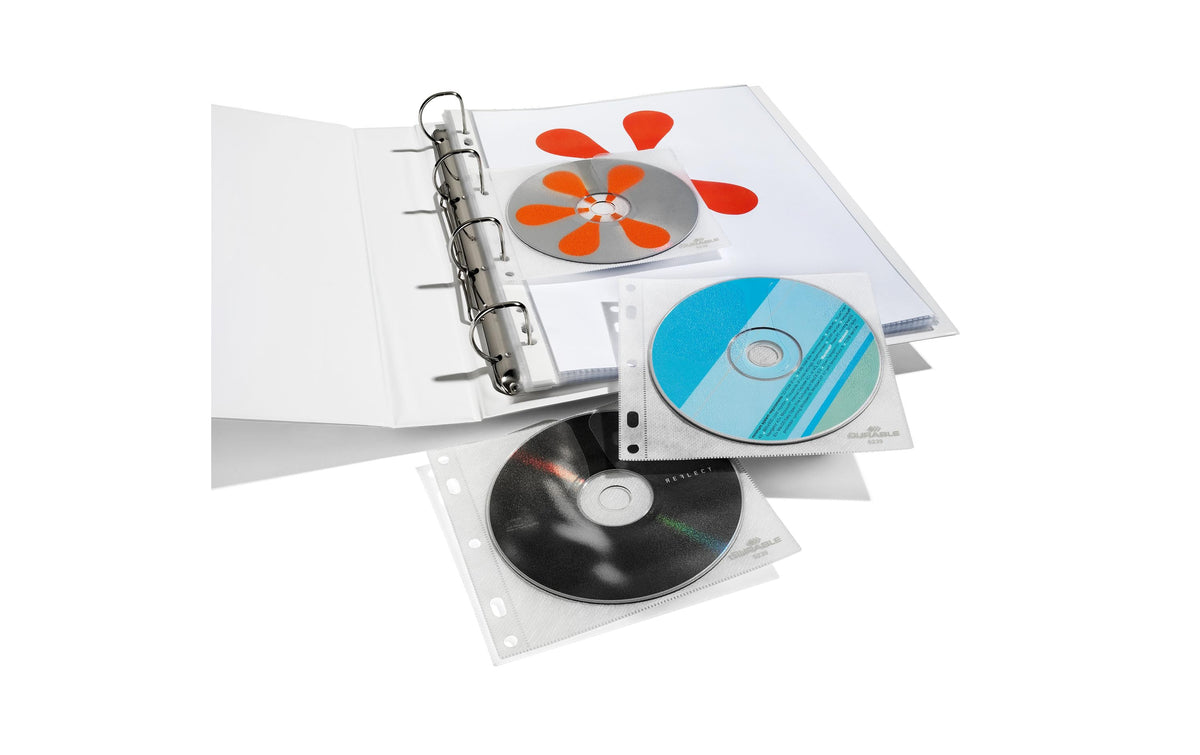 Durable CD-/DVD-Hülle – 1 Disk, 170 × 165 mm, 10er Pack