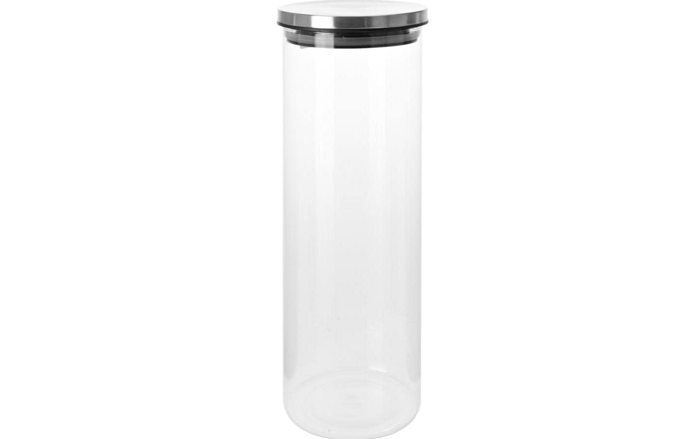 Cocon Vorratsdose 1,8 l, Ø 10 × 30,5 cm, Glas (Borosilikat)/Polypropylen (PP)/Silikon, Transparent
