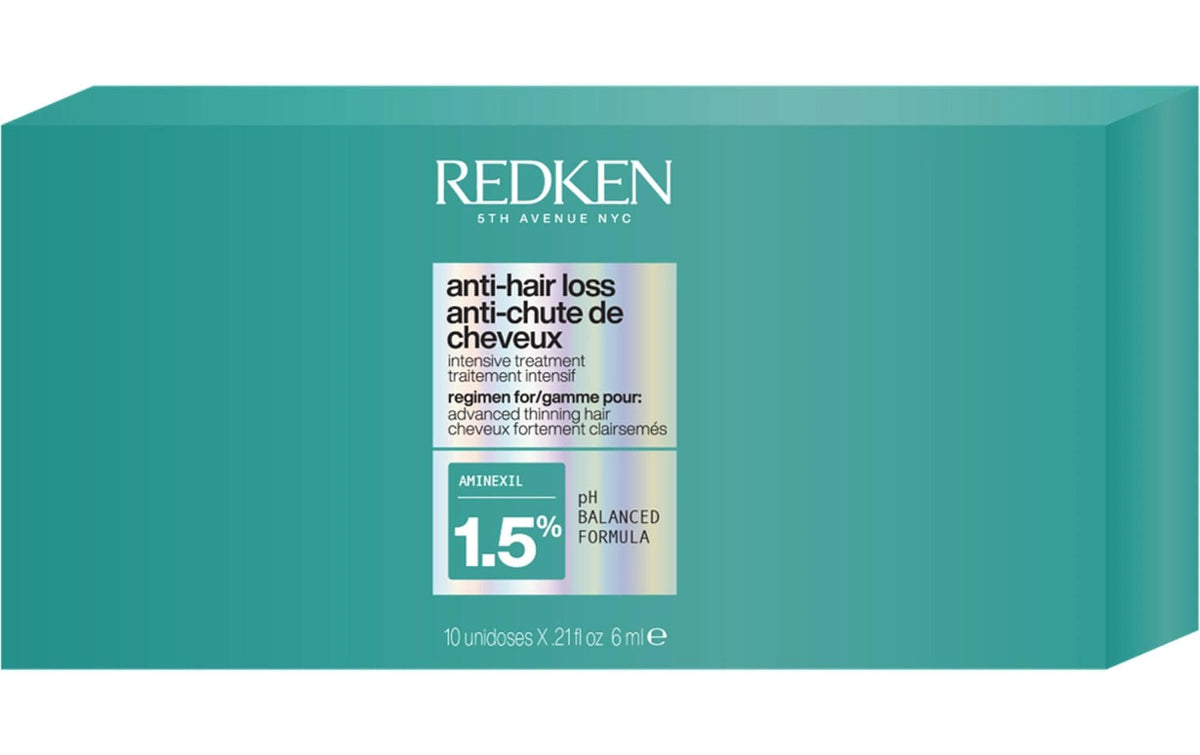 Redken Intensivkur gegen Haarausfall Acidic Grow Full System Aminexil – 10 × 6 ml