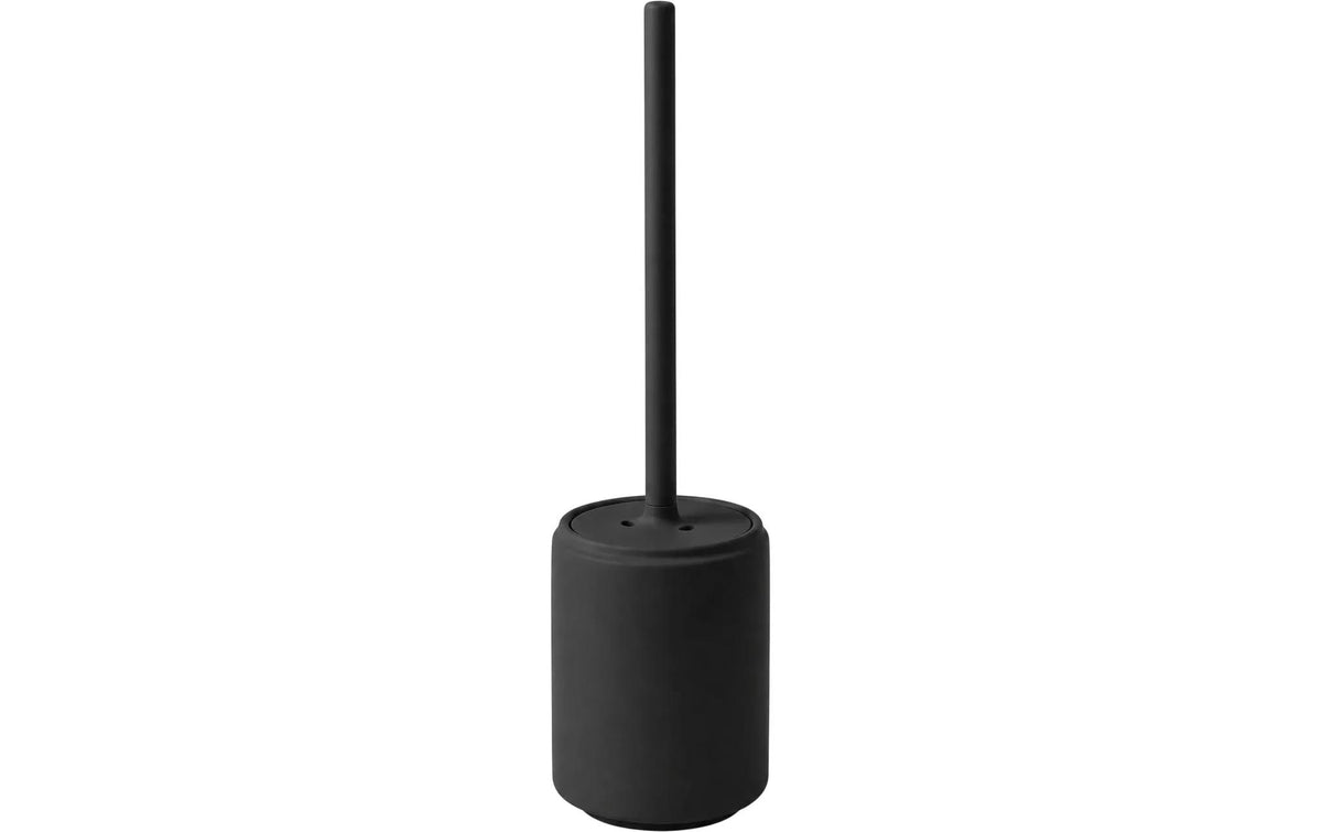 Blomus SAYA – WC-Bürstenset – Keramik, Schwarz, bodenstehend, H 41 cm, Ø 10 cm