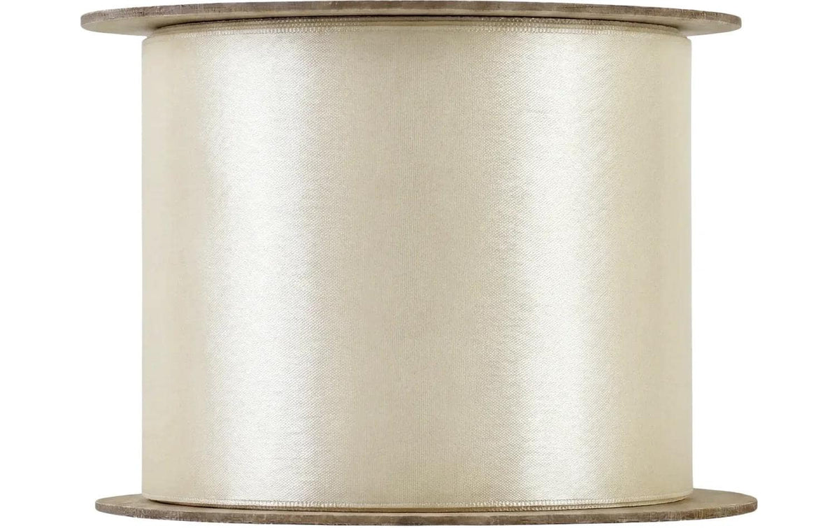 Blomus Geschenkband JUHLA, Satin, matt, Creme, 50 mm × 5 m, 1 Stk.