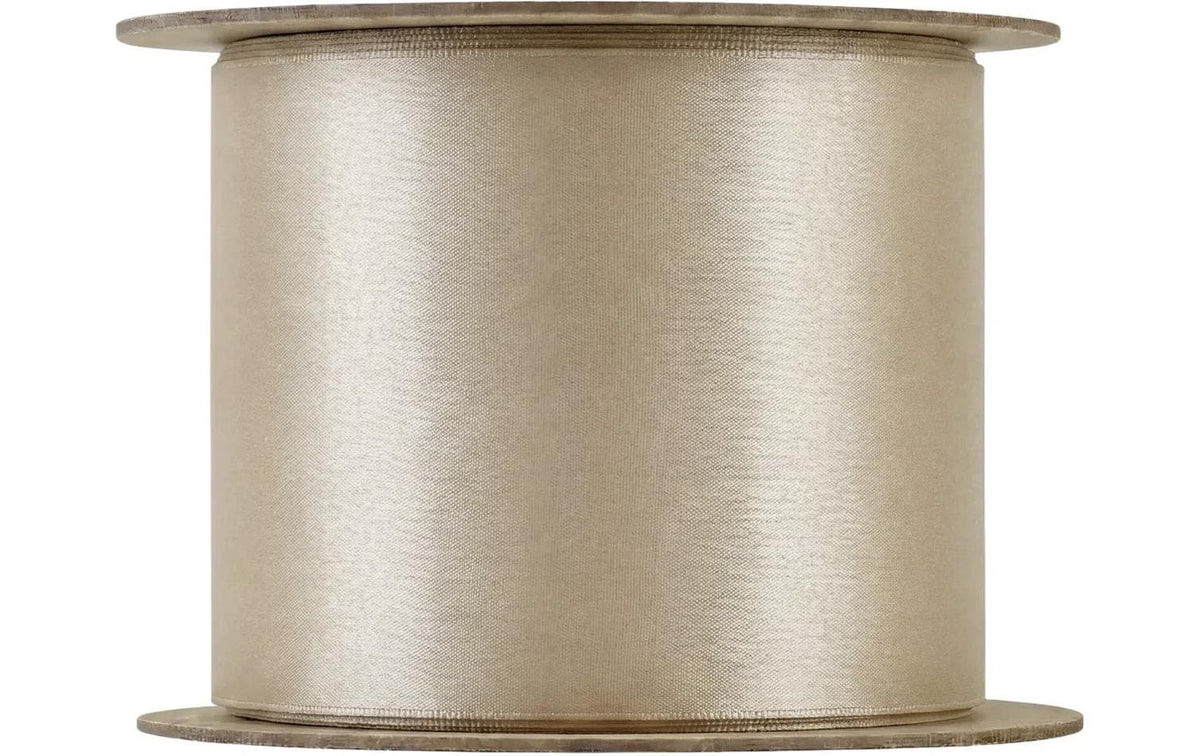 Blomus Geschenkband, Satin, matt, Vanille, 50 mm × 5 m, 1 Stk.