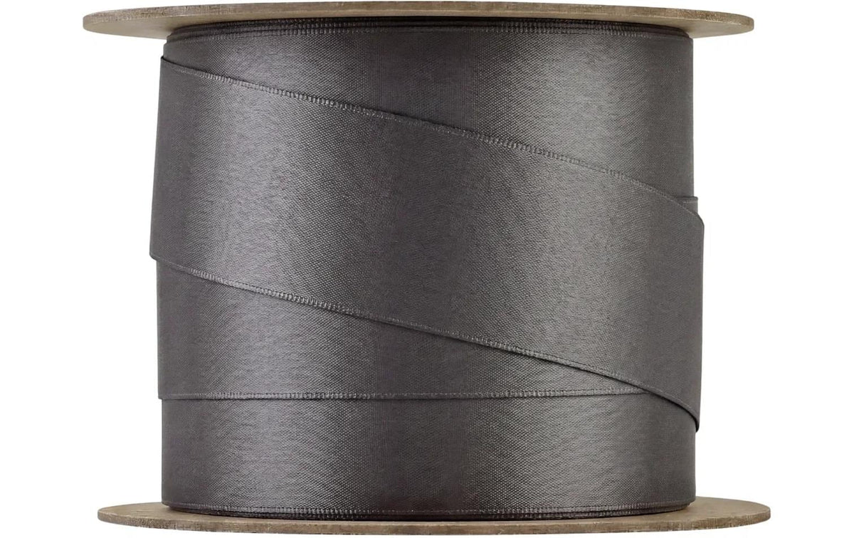 Blomus Geschenkband, JUHLA M, Satin, Anthrazit, 25 mm × 5 m, 1 Stk.