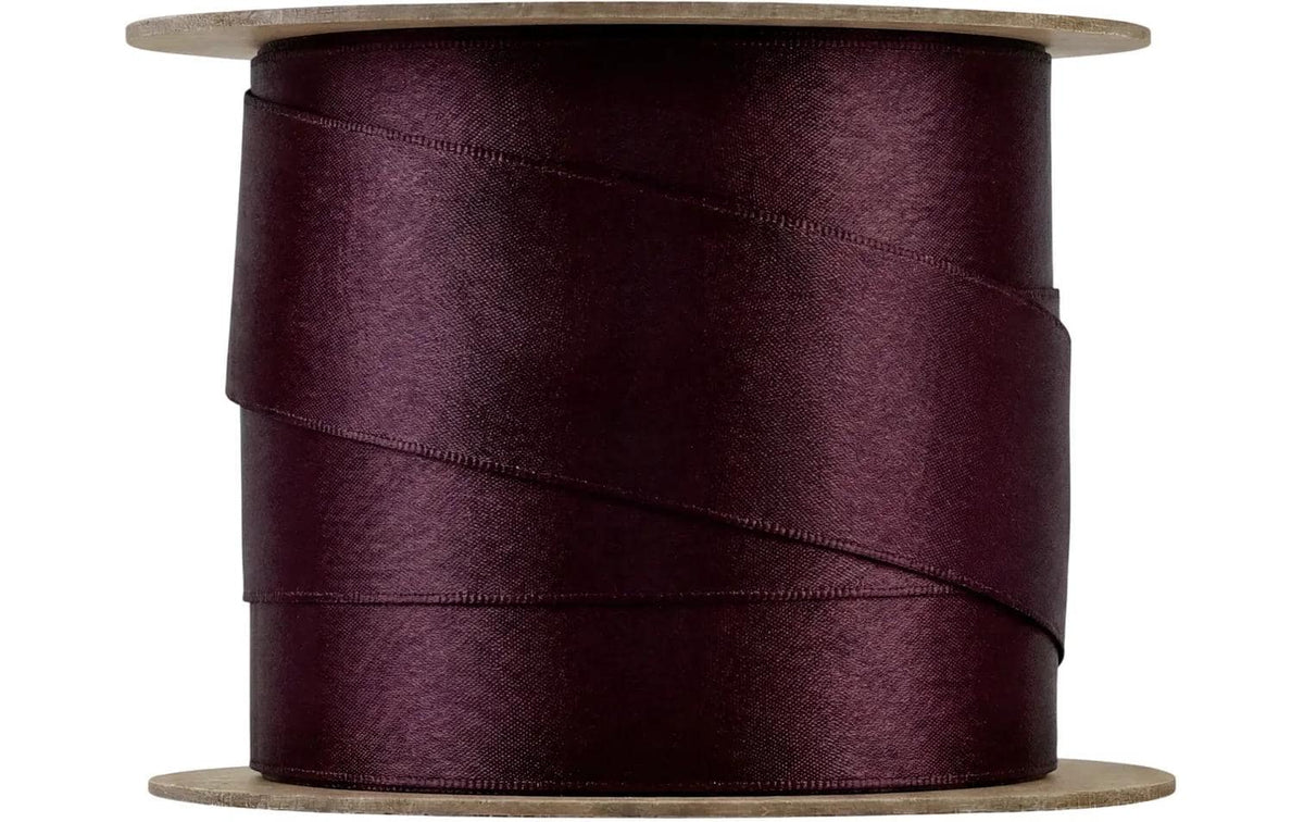Blomus Geschenkband, Satin, matt, Pflaume, 25 mm × 5 m