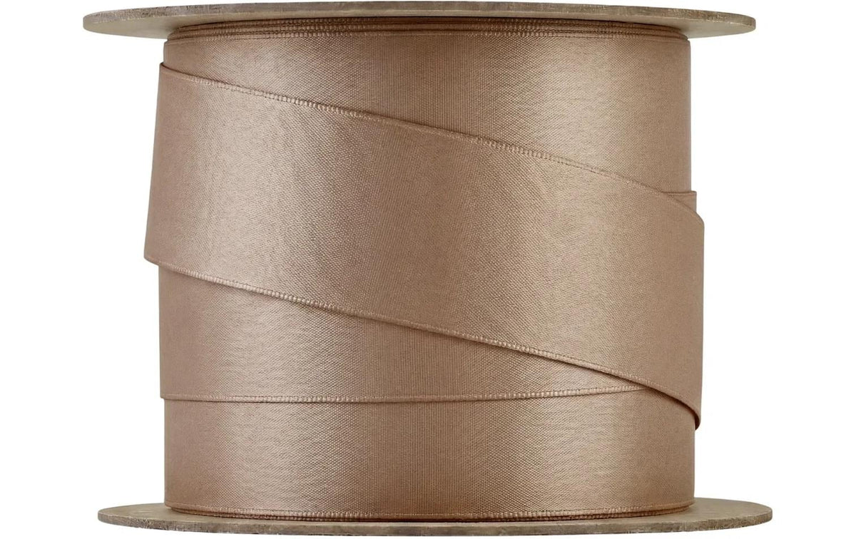 Blomus Geschenkband, Satin, matt, Beige, 25 mm × 5 m, 1 Stk.