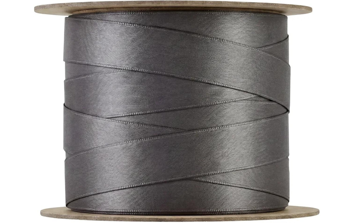 Blomus Geschenkband, JUHLA S, Satin, Anthrazit, 10 mm × 5 m, 1 Stk.