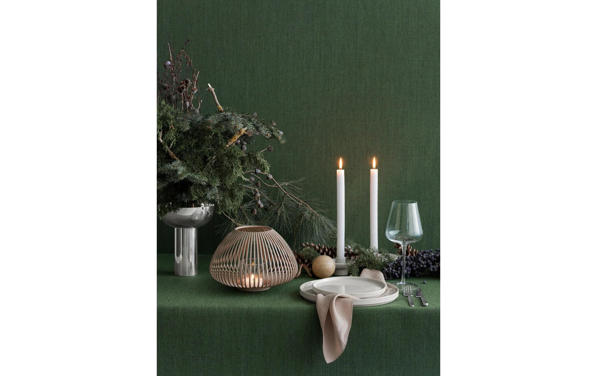 Blomus Weihnachtskugel – Ø 7 cm – Glas & Eichenholz, Braun – 4-teilig