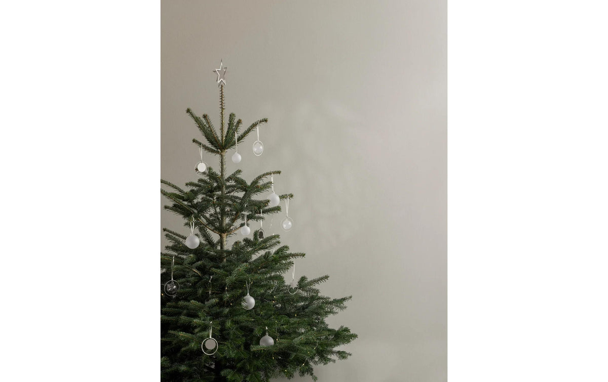 Blomus Weihnachtskugel – Ø 7 × 8 cm, 4-teilig – Glas & Polyester, mehrfarbig