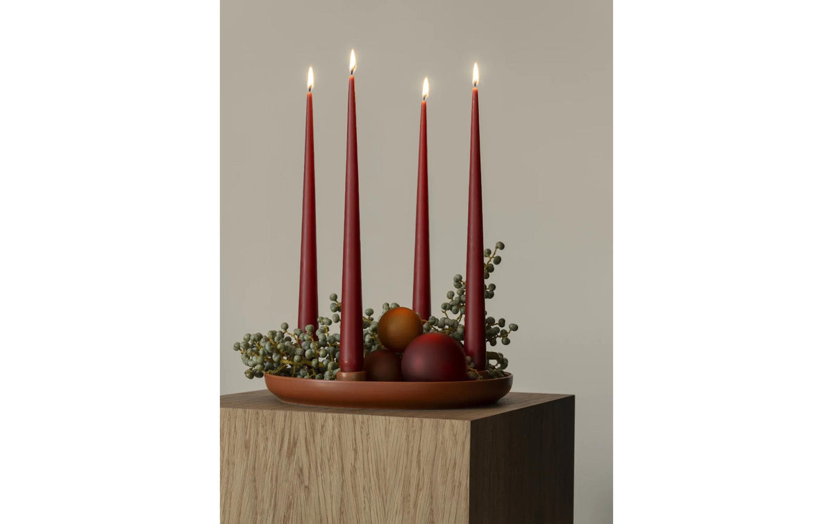 Blomus Weihnachtskugel – Ø 7 cm – Glas & Polyester, Rot – 4-teilig