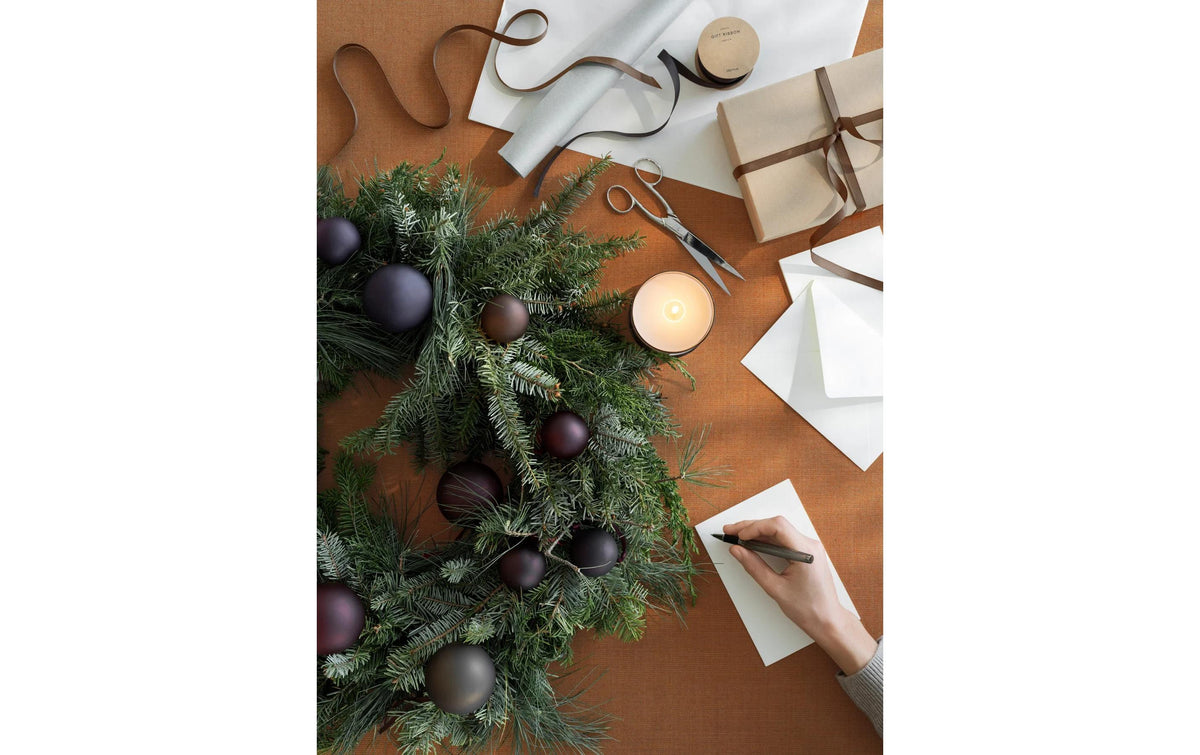 Blomus Weihnachtskugel – Ø 7 × 8 cm – Glas & Polyester, grau – 4-teilig