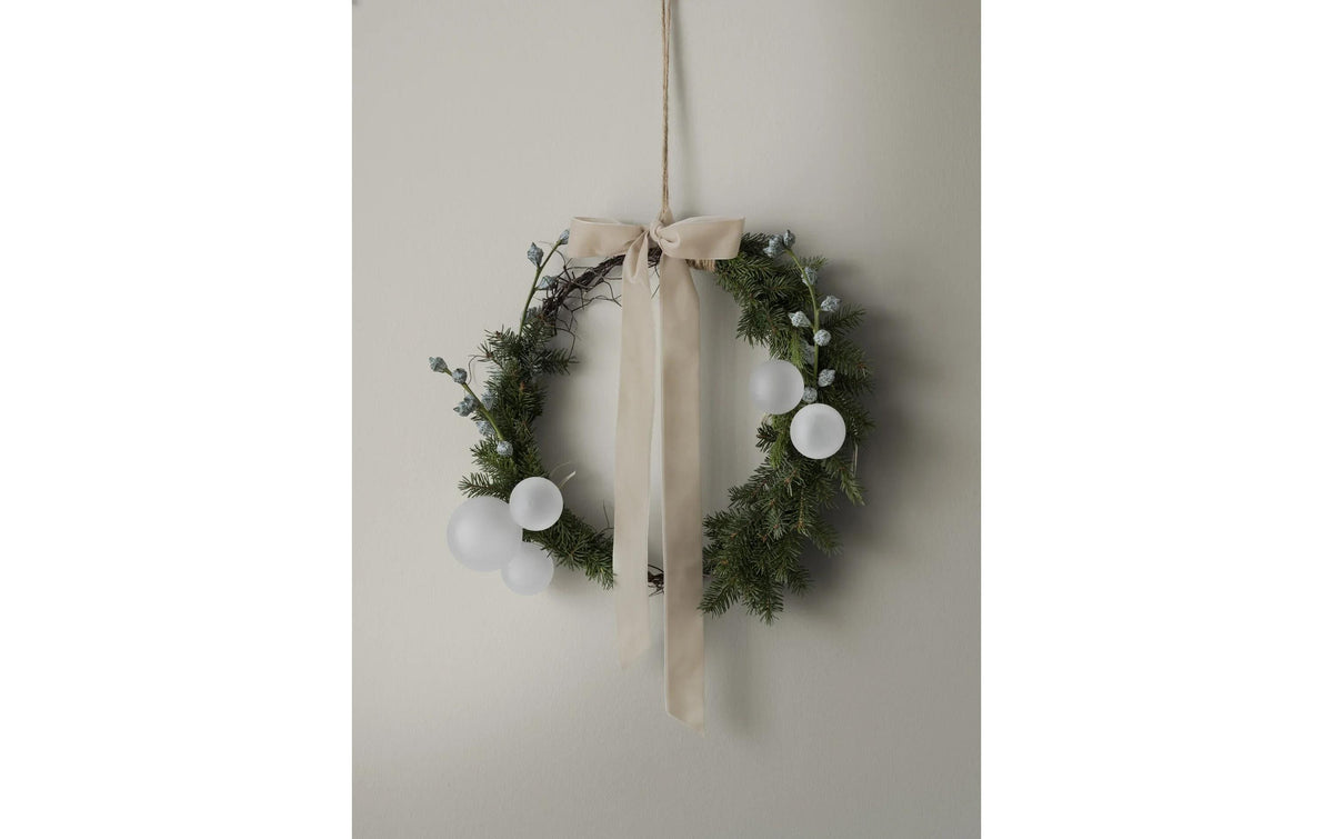 Blomus Weihnachtskugel – Ø 7 × 8 cm, 4-teilig – Glas & Polyester, mehrfarbig