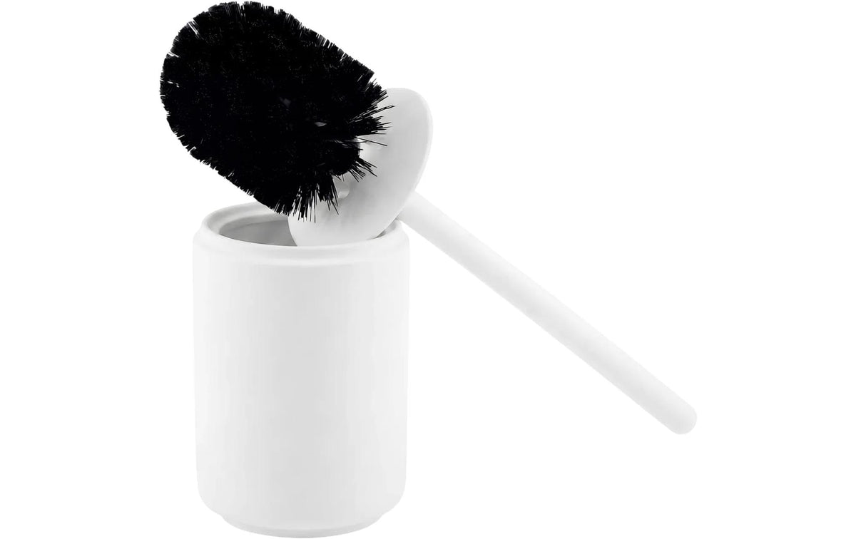 Blomus SAYA – WC-Bürstenset – Keramik, Weiss, bodenstehend, H 41 cm, Ø 10 cm