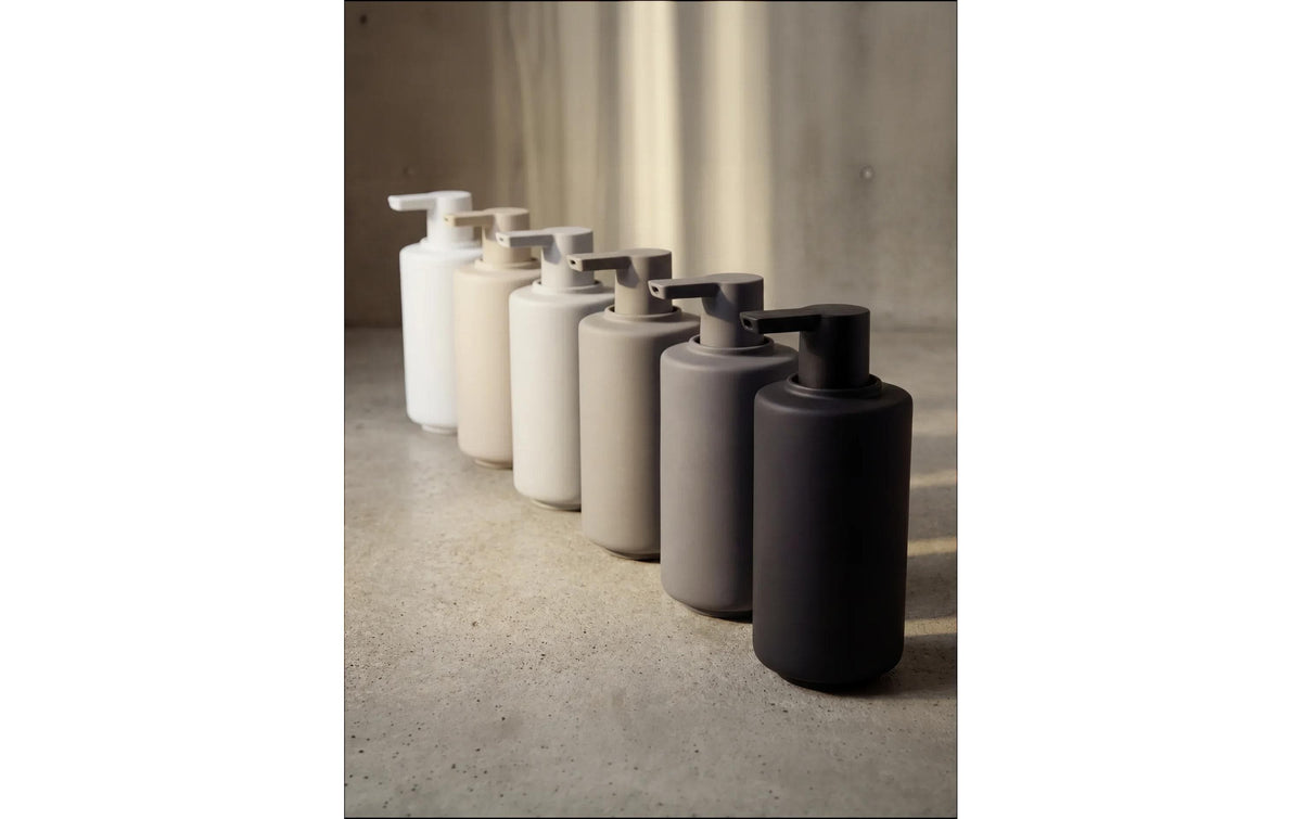 Blomus SAYA Seifenspender – Tisch – Keramik, Dunkelgrau, 190 ml