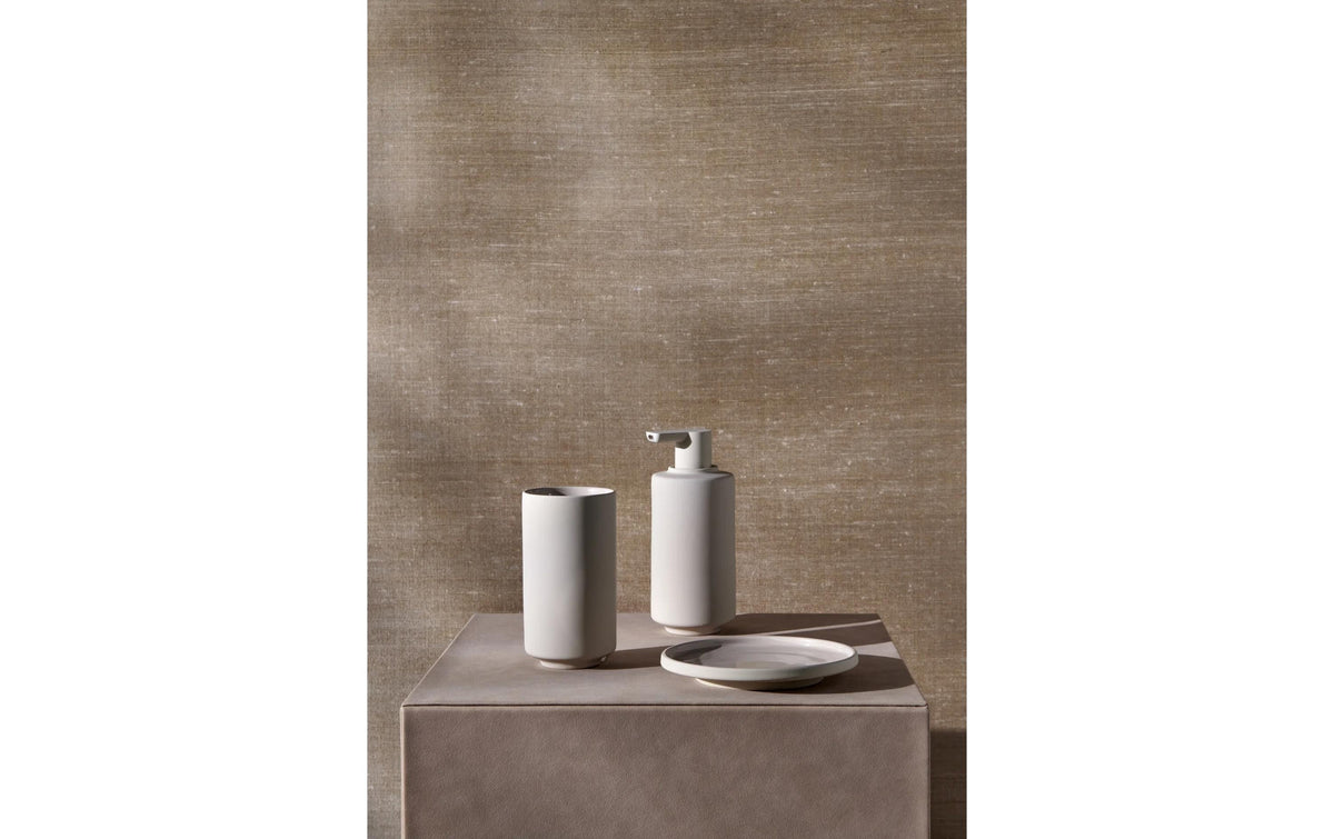 Blomus Zahnbürstenhalter SAYA – Ø7×13 cm, Keramik, freistehend, Beige