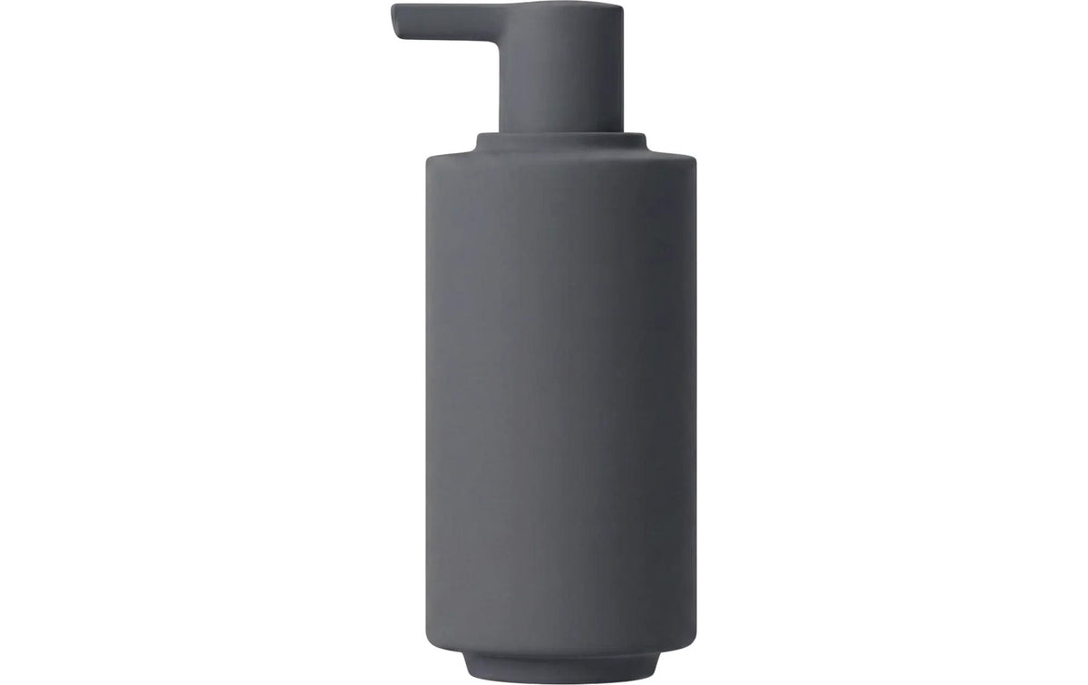 Blomus SAYA Seifenspender – Tisch – Keramik, Dunkelgrau, 190 ml