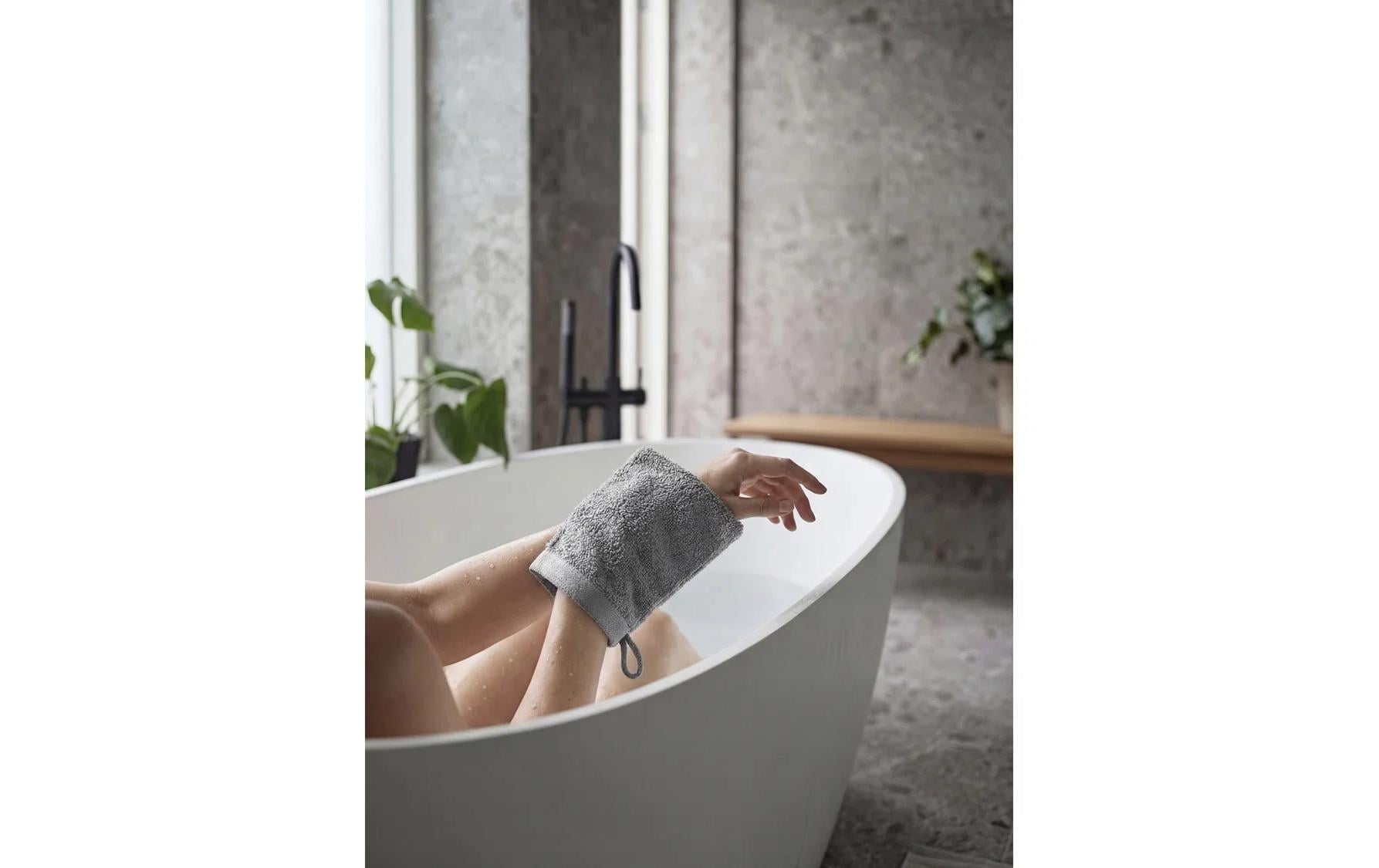 Zone Denmark Waschhandschuh Sauna – 21×15,5 cm, Baumwolle, Grau
