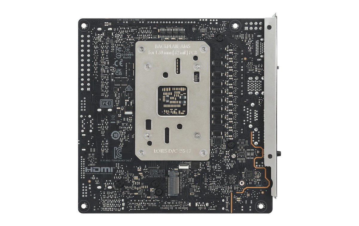 ASUS TUF GAMING B850I WIFI NEO – Mainboard – Sockel AM5, AMD B850, mITX, 2×DDR5