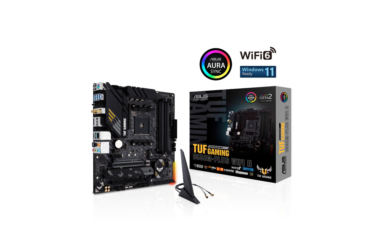 ASUS TUF GAMING B550M-PLUS WIFI II – Mainboard – AM4, AMD B550, mATX, DDR4