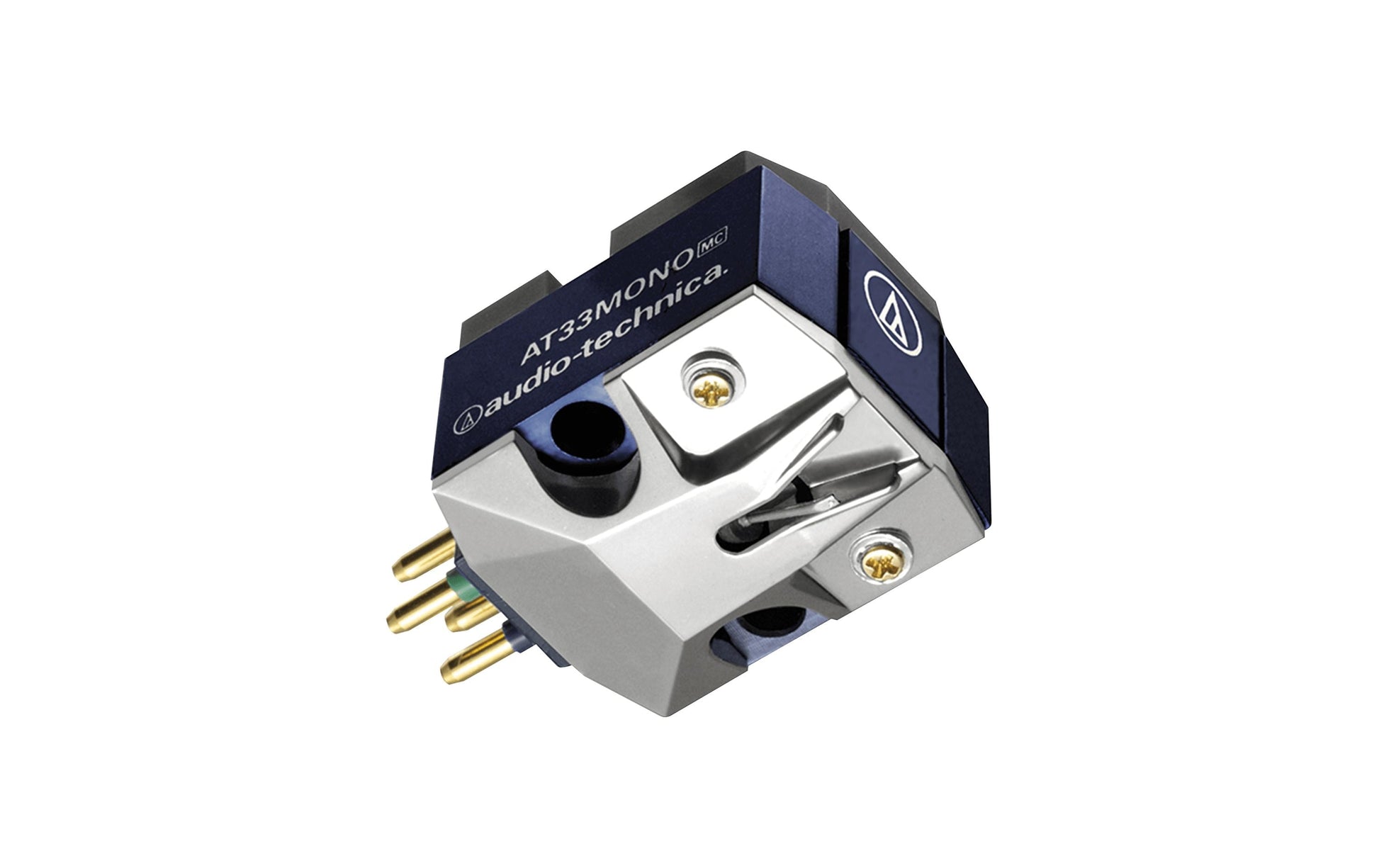 Audio-Technica AT33MONO – Tonabnehmer – 0,35 mV – Auflagegewicht 2,5 g – Blau, Silber