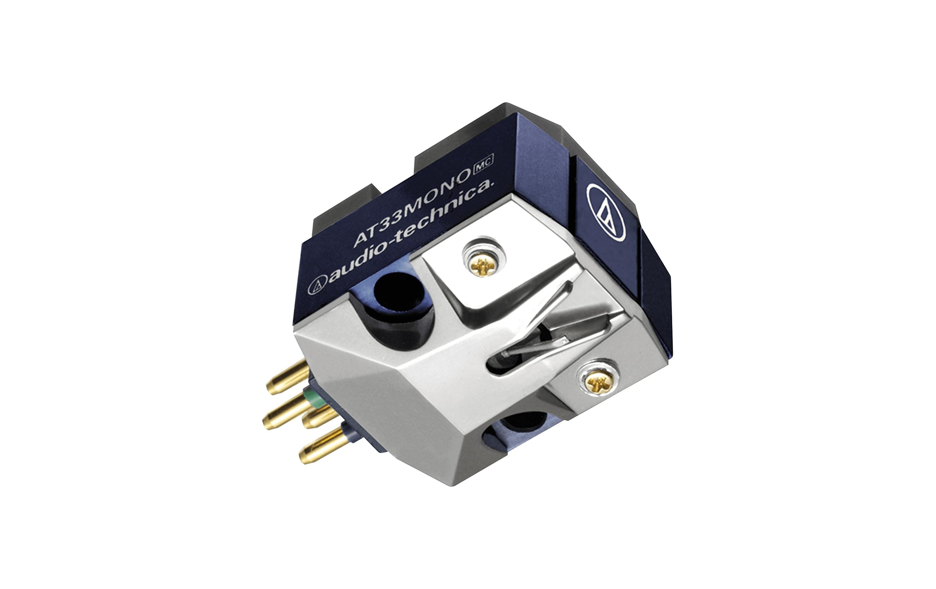 Audio-Technica AT33MONO – Tonabnehmer – 0,35 mV – Auflagegewicht 2,5 g – Blau, Silber
