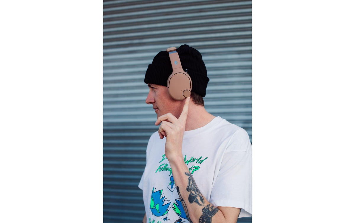 Skullcandy Crusher 720 Over-Ear Kopfhörer – Kabel 3,5 mm + BT 5,3, USB-C, Beige