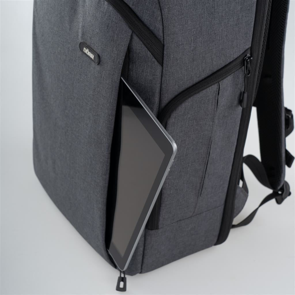 Dörr Kamerarucksack – 200 × 480 × 310 mm, 16 l – Polyester, grau, Regenhülle, Brustgurt