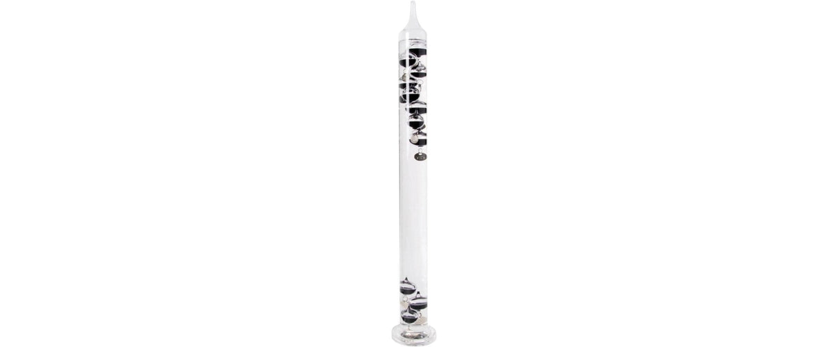 Esschert Design Galileo Thermometer L (TH44) – Wetterstation, Innentemperatur – Silber/Transparent