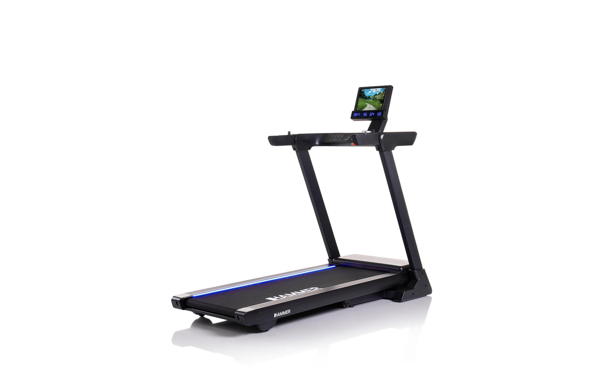 Hammer Laufband Technum 8.0, 20 km/h, 140 × 46 cm – Schwarz