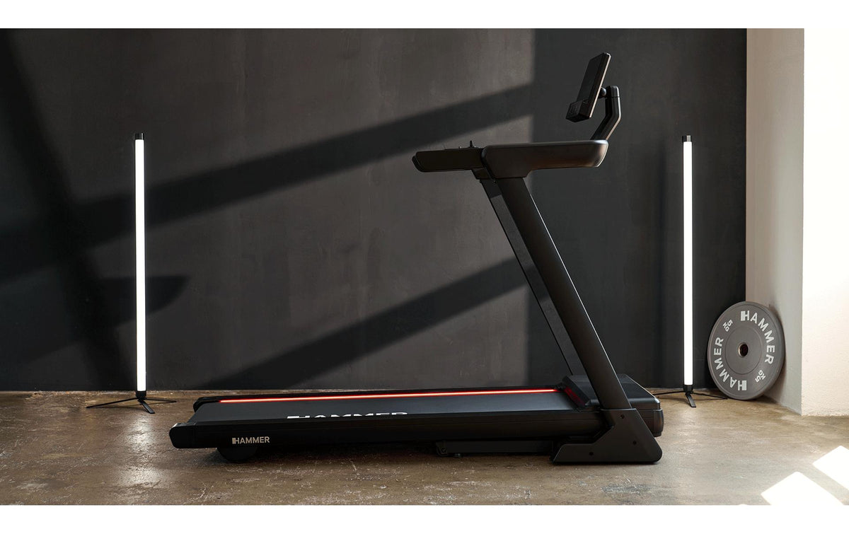 Hammer Laufband Technum 8.0, 20 km/h, 140 × 46 cm – Schwarz