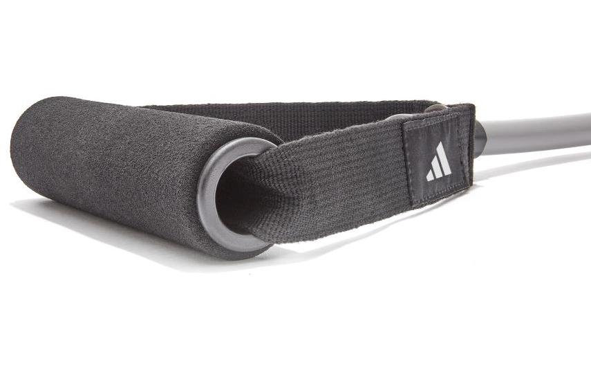 Adidas Widerstandsband L2, TPR/Polypropylen/Schaumstoff, Grau/Schwarz, mittlerer Widerstand – 1 Stück