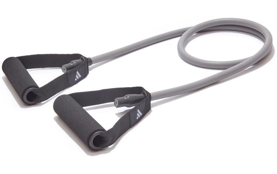 Adidas Widerstandsband L2, TPR/Polypropylen/Schaumstoff, Grau/Schwarz, mittlerer Widerstand – 1 Stück
