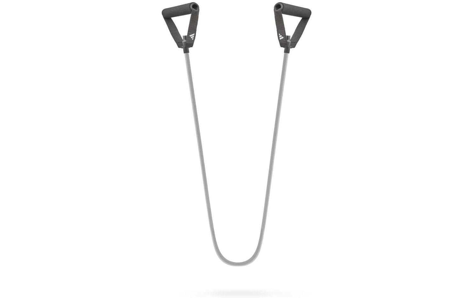 Adidas Widerstandsband L2, TPR/Polypropylen/Schaumstoff, Grau/Schwarz, mittlerer Widerstand – 1 Stück