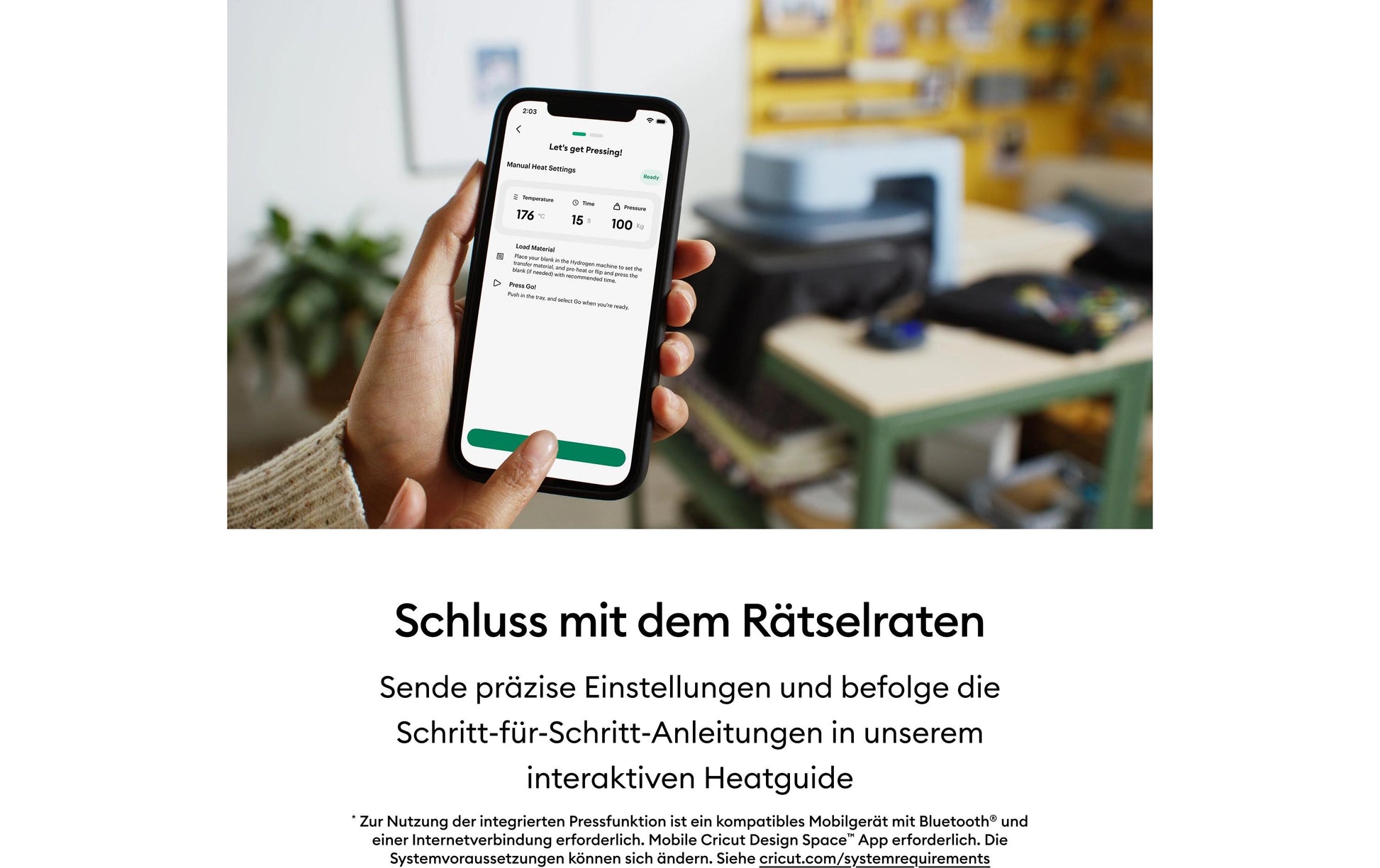 Cricut Heizpresse AutoPress 2 Hydrogen, blaugrau, 38 × 38 cm