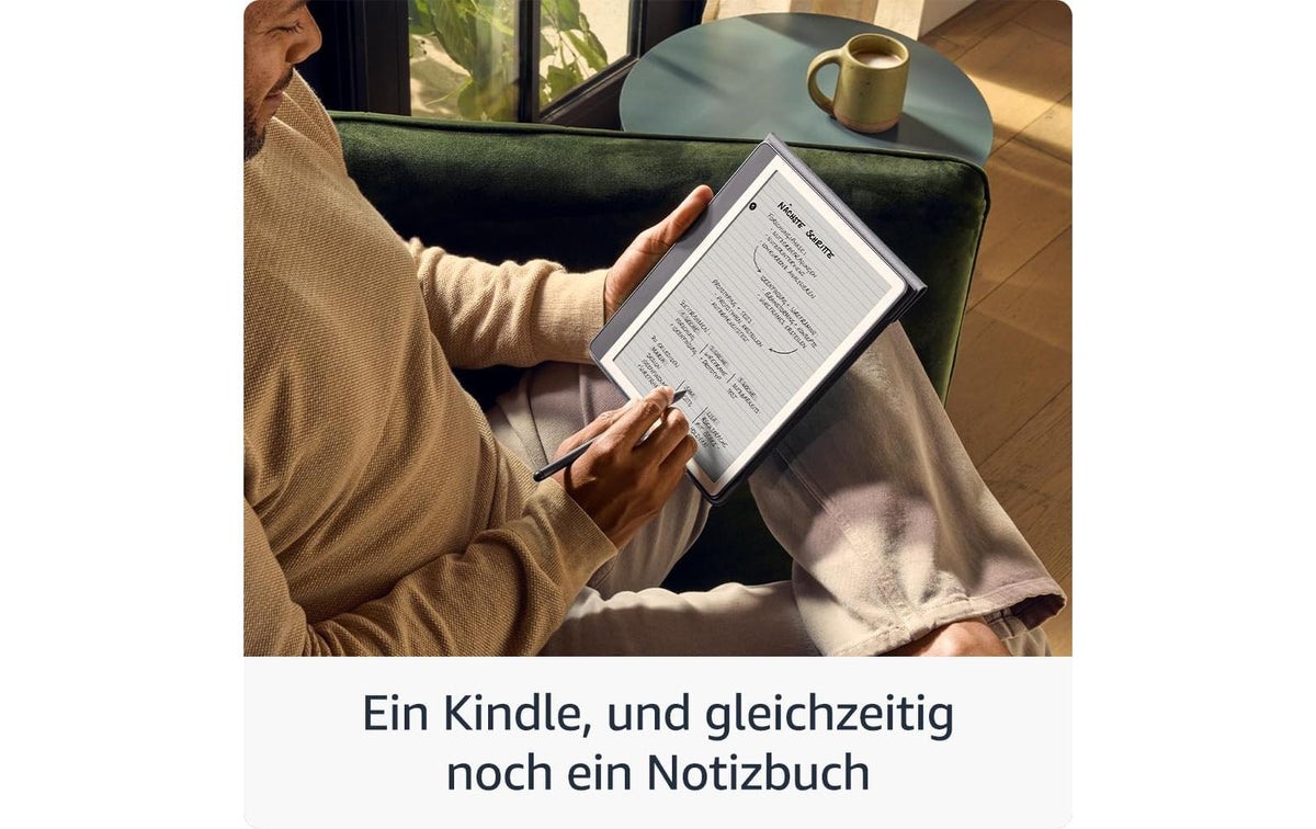 Amazon Kindle Scribe 2024 Anthrazit – 10,2" E Ink, 16 GB, IPX8, mit Stylus