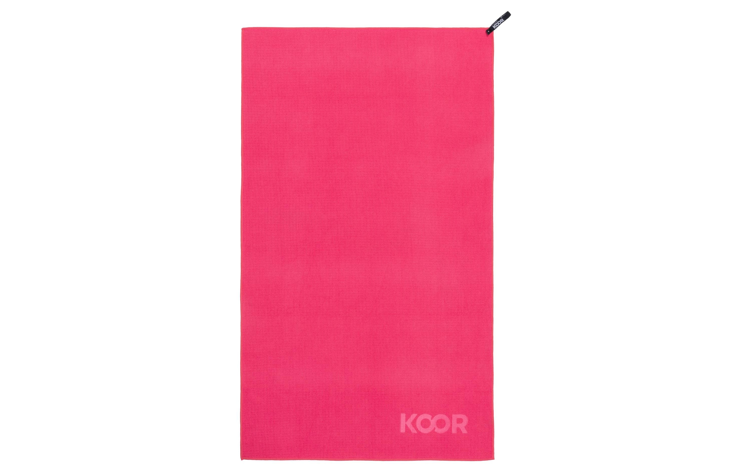 KOOR Duschtuch – 75 × 130 cm, Rosa, Polyamid/Polyester