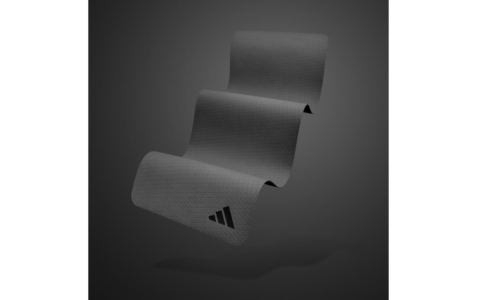 Adidas Yogamatte – 61 × 183 cm, 0,6 cm, Schwarz