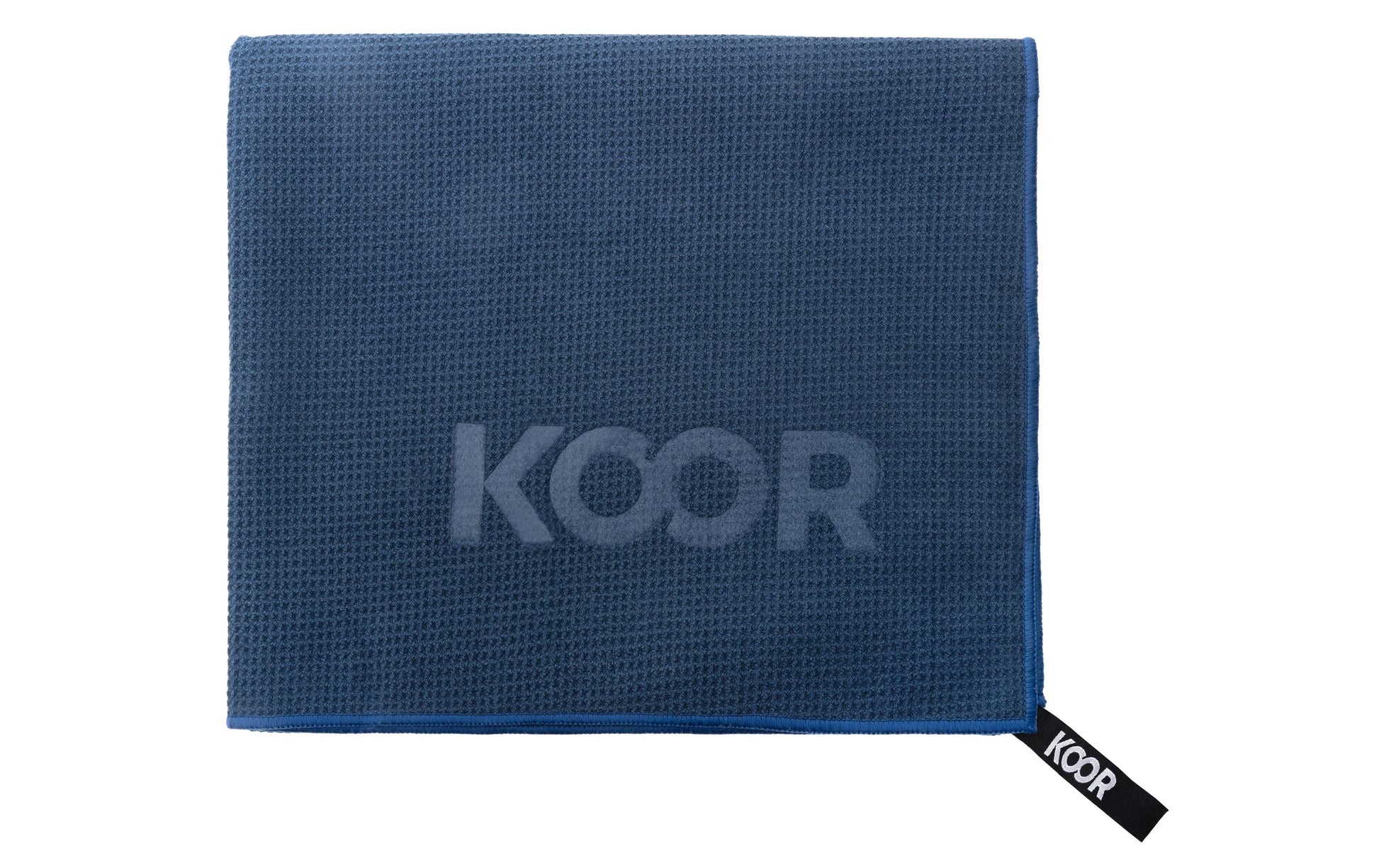 Koor Badetuch Waffel – 75 × 130 cm, Blau, Polyamid/Polyester