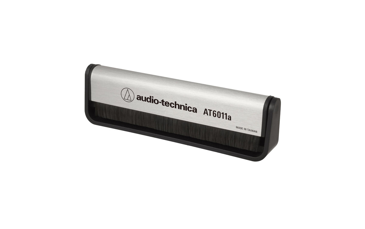 Audio-Technica AT6011A – Reinigungsbürste, antistatisch, Schwarz/Silber