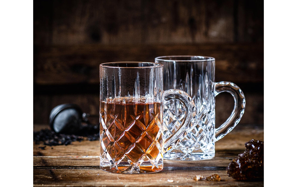 Nachtmann Teetasse Noblesse – 250 ml, Ø 6,7 cm, Kristallglas, Transparent, mit Henkel, spülmaschinenfest