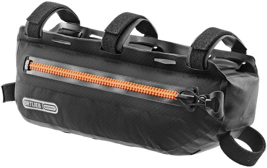 Ortlieb Sporttasche Frame Pack Toptube – 4 l, wasserabweisend, Polyester, schwarz matt