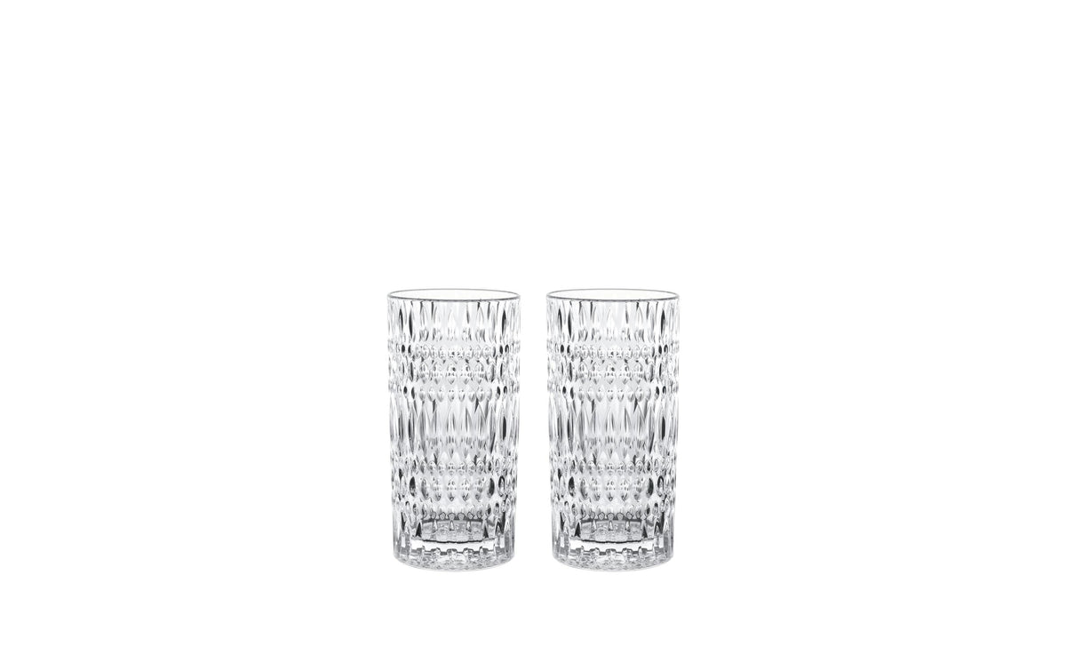 Nachtmann Latte-Macchiato-Glas Ethno – 2er Set, 434 ml, Ø 7,7 cm, H 15,1 cm, Kristallglas, spülmaschinenfest