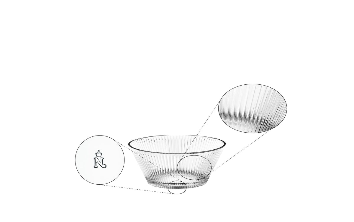Nachtmann Servierschüssel – 2er Set, 330 ml, Ø 15 cm, Kristallglas, Transparent, spülmaschinenfest
