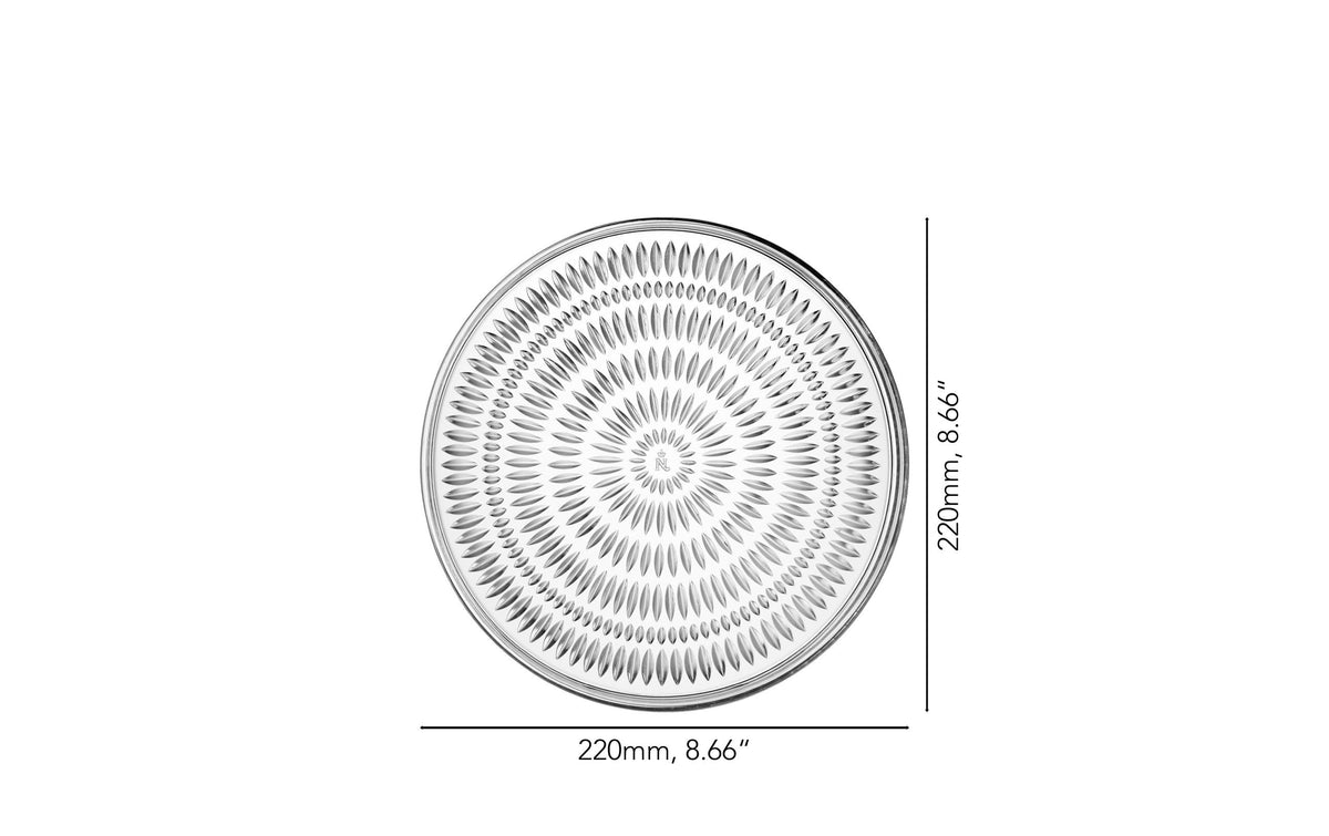 Nachtmann Dessertteller – Ø 22 cm, Kristallglas, Transparent, spülmaschinenfest