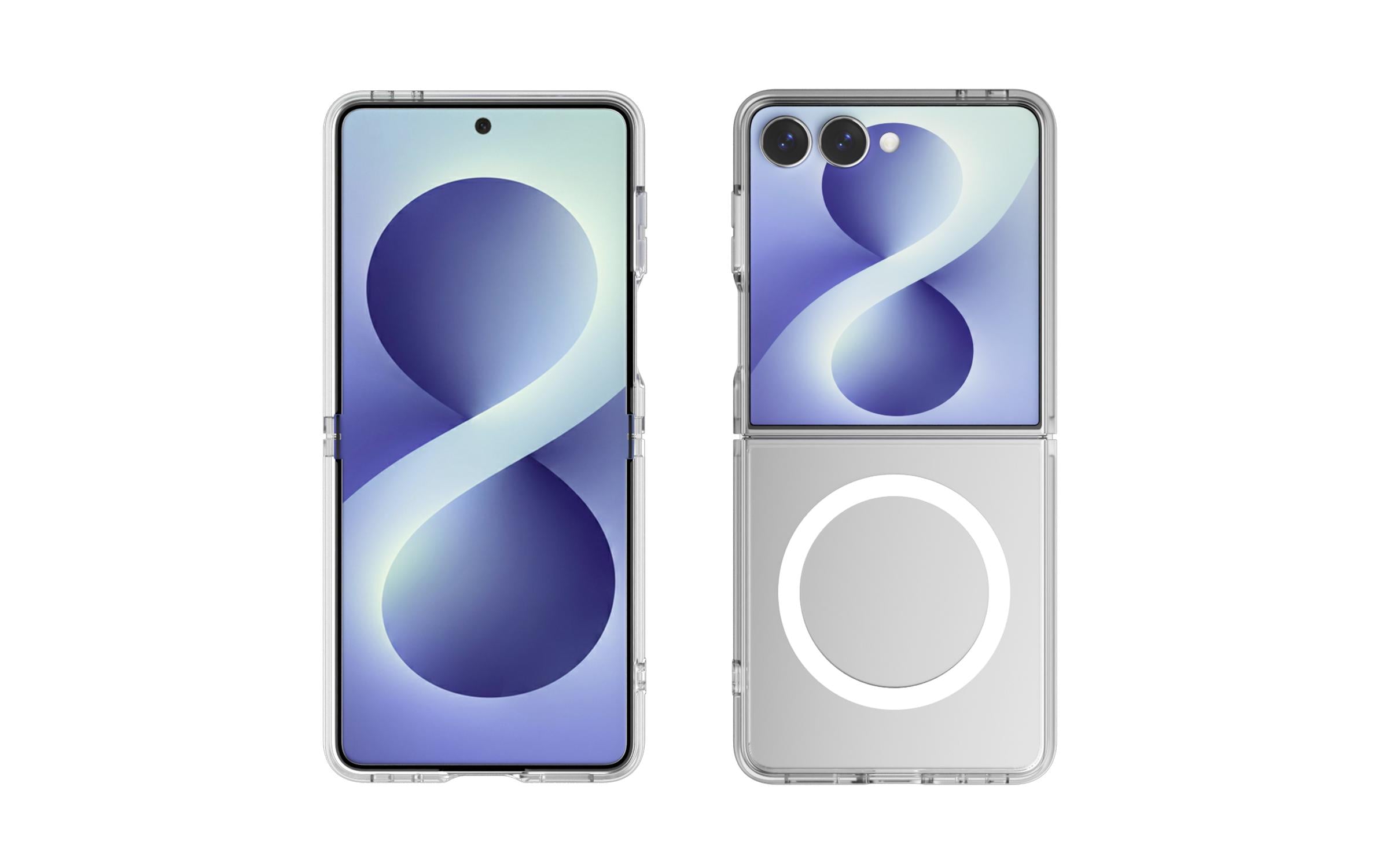 4smarts 360° Premium Schutz Set – Backcover – für Samsung Galaxy Z Flip8, PC, Transparent