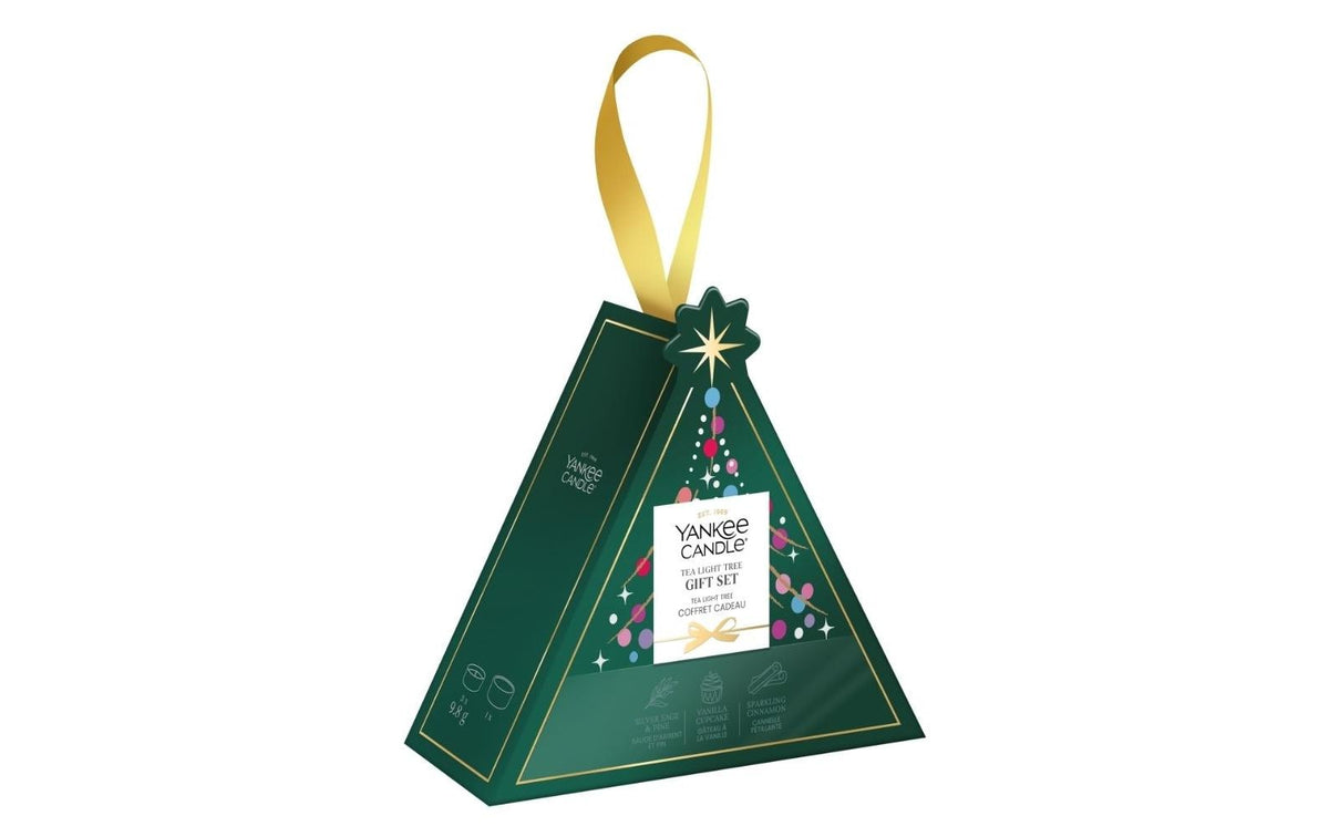 Yankee Candle Signature Duft-Teelichter-Set – 3 Teelichter & 1 Halter – Ø 2 × 6 cm – Grün