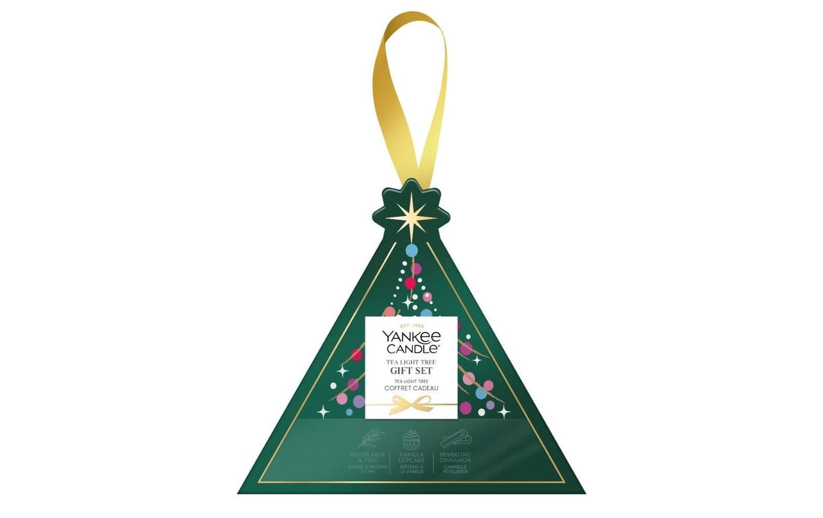 Yankee Candle Signature Duft-Teelichter-Set – 3 Teelichter & 1 Halter – Ø 2 × 6 cm – Grün