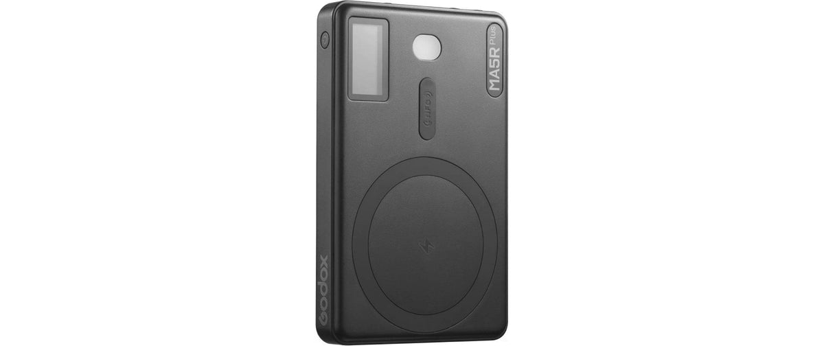 Godox MA5R PLUS Mobile Powerbank-Leuchte – RGB, mit Spezial-Akku – Schwarz